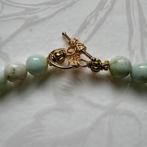 Mongolian Turquoise one of a kind handmade necklace - Picture 4 of 4